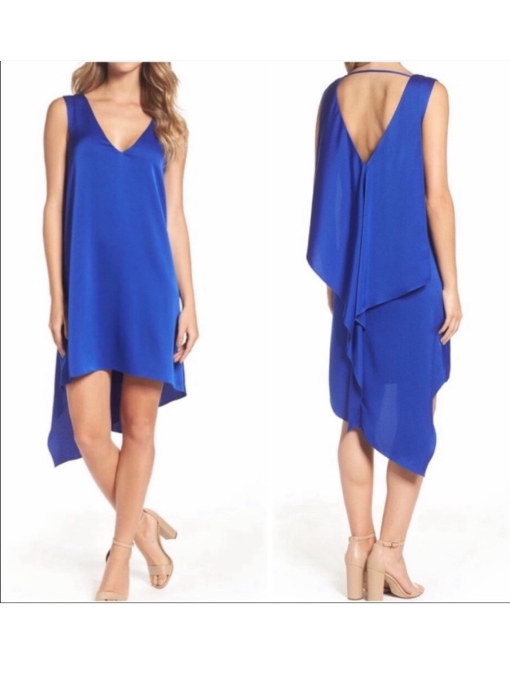 BCBG SHANA Shift Dress Royal Blue NeW